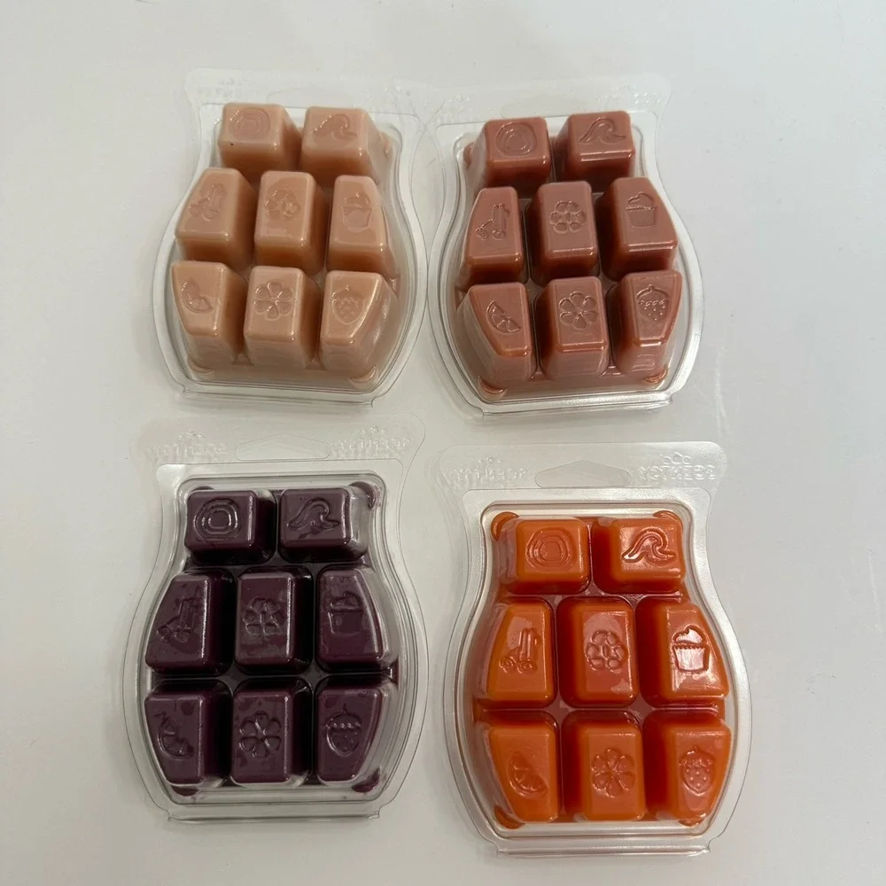 Scentsy Wax Bars Warmer Melts Mixed Lot Of‎ 4 Fall Christmas Scents 3.2 Oz New